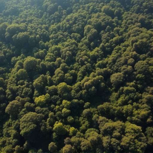 Immagine aerea della foresta amazzonica deforestata