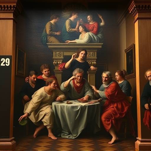 Immagine di un quadro di Caravaggio esposto alle Scuderie del Quirinale
