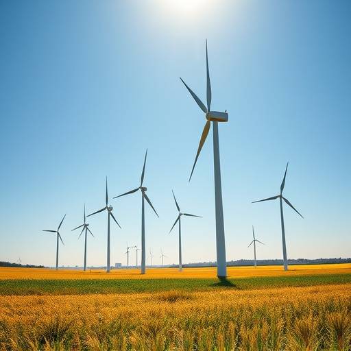 Turbine eoliche in un campo tedesco, simbolo della transizione energetica