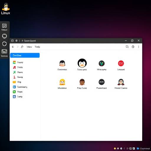 Una schermata di un sistema operativo Linux personalizzato con l'interfaccia grafica dedicata alla pubblica amministrazione